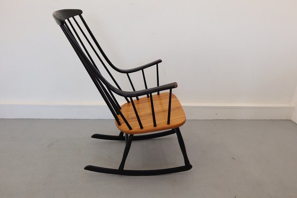 Rocking Chair by L. Larsson, Sweden, 1960s-JWH-1028346