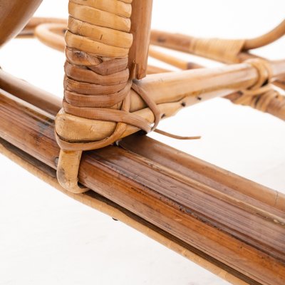 Rocking Chair in Bamboo, Italy, 1970s-UPW-1736423