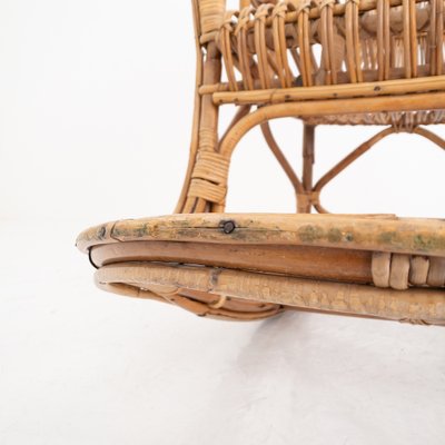 Rocking Chair in Bamboo, Italy, 1970s-UPW-1736423