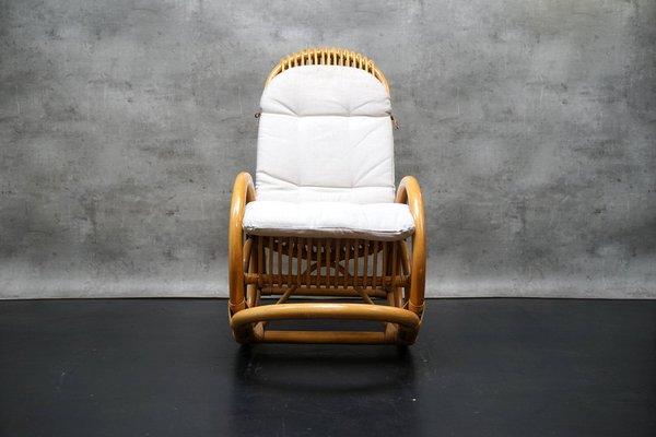 Rocking Chair in Bamboo, Italy, 1970s-CIP-1742797