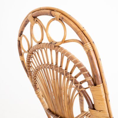 Rocking Chair in Bamboo, Italy, 1970s-UPW-1736423