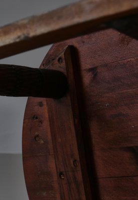 Rocking Chair in Sheepskin & Pine from Svensk Hemslöjd, Sweden, 1920s-WRF-1782258