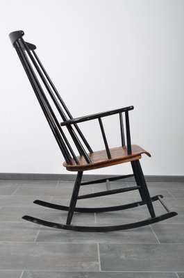 Rocking Chair in Solid Teak by Ilmari Tapiovara for Asko-IV-1354642