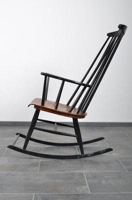 Rocking Chair in Solid Teak by Ilmari Tapiovara for Asko-IV-1354642