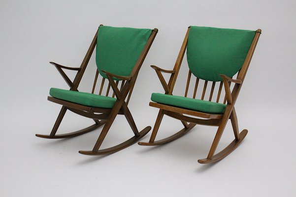 Rocking Chairs by Frank Reenskaug, Denmark, 1960s, Set of 2-NB-982669