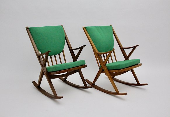 Rocking Chairs by Frank Reenskaug, Denmark, 1960s, Set of 2-NB-982669