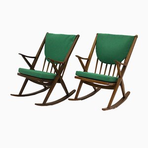 Rocking Chairs by Frank Reenskaug, Denmark, 1960s, Set of 2-NB-982669