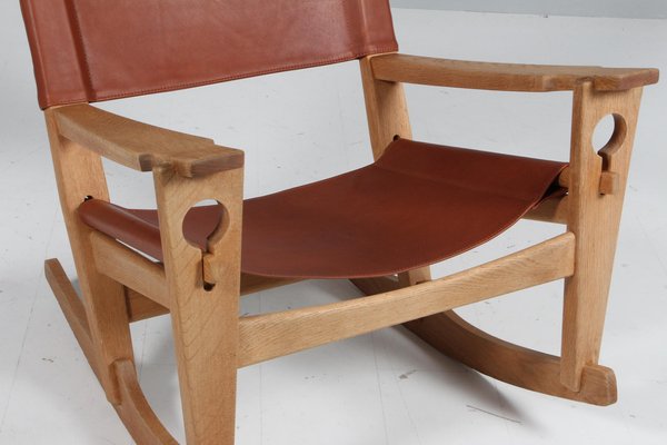 Rocking Lounge Chair attributed to Hans J. Wegner for Getama, 1970s-HJB-1819619