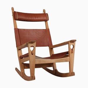 Rocking Lounge Chair attributed to Hans J. Wegner for Getama, 1970s-HJB-1819619