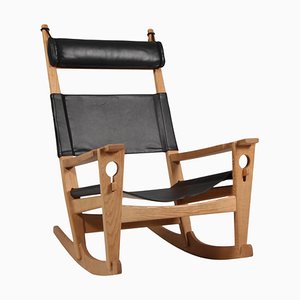 Rocking Lounge Chair attributed to Hans J. Wegner for Getama, 1970s-HJB-1819620