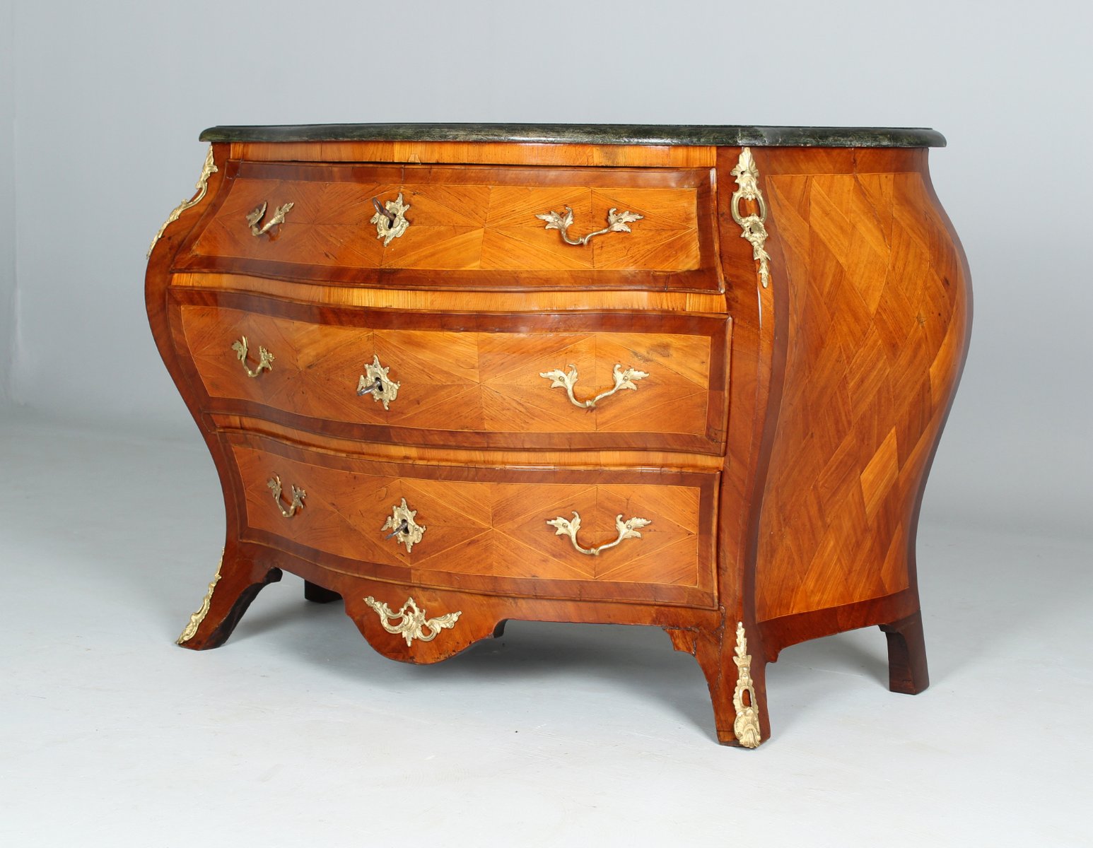 Rococo Chest of Drawers, Sweden, 1760s