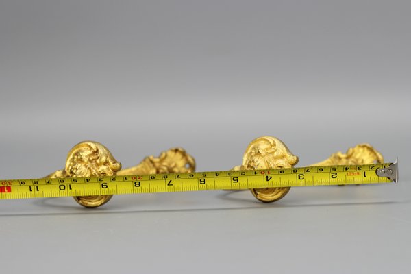 Rococo French Gilt Bronze Curtain Holders, 1920s, Set of 2-KEG-1399543