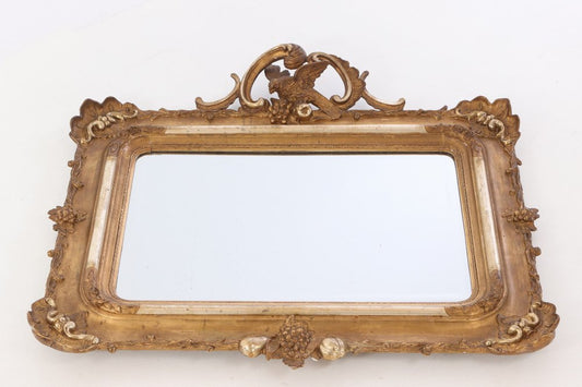 Rococo Gilt Mirror, Sweden, 1860s