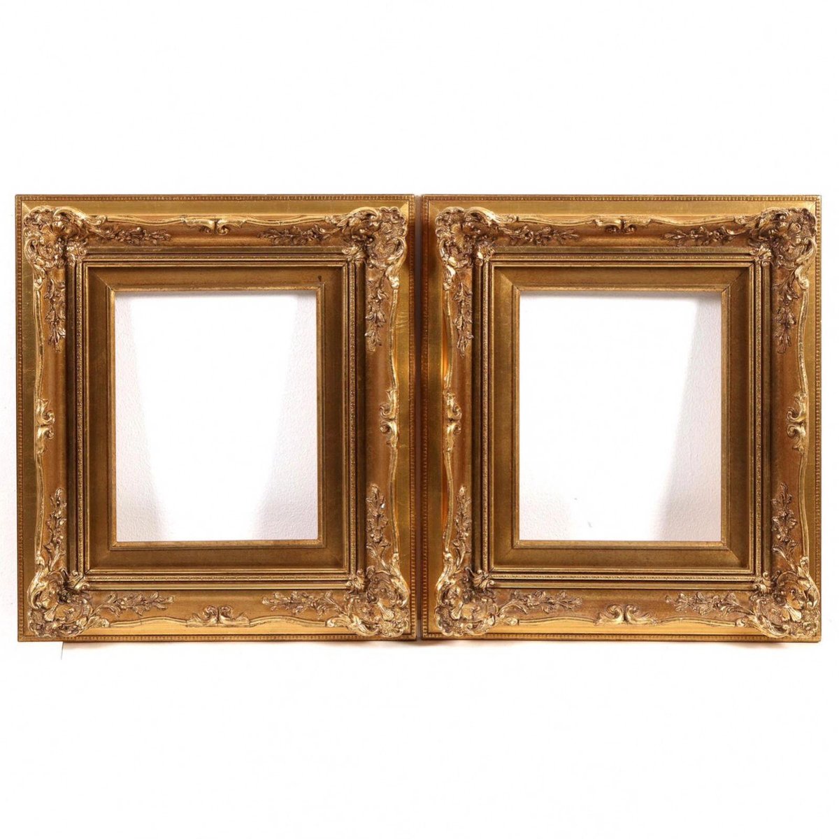 Rococo Giltwood Picture Frames, Set of 2