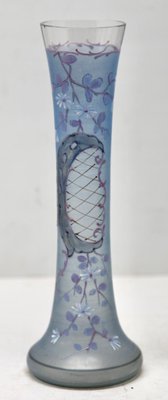 Rococo Handmade and Hand Painted Flower Spray Vase, France 1880s, 1885-MJY-1428348