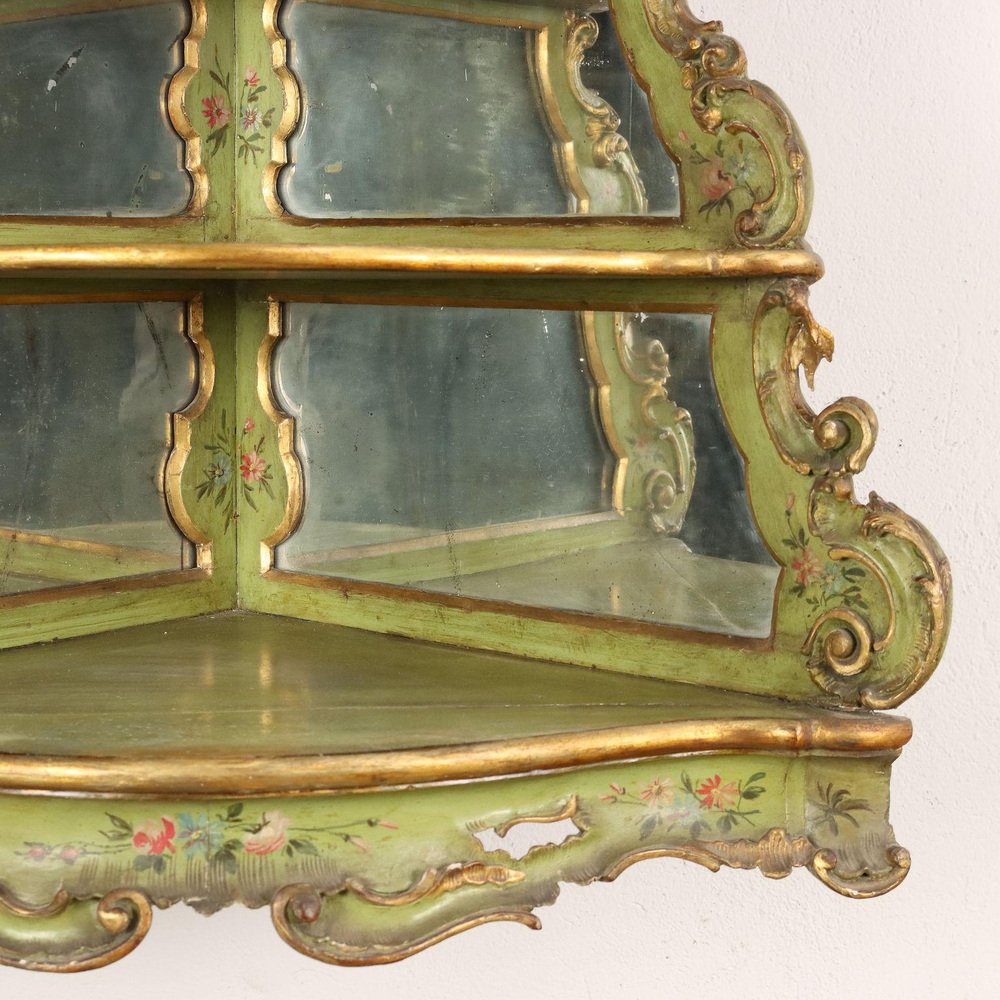 Rococo Hanging Corner Cabinet