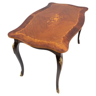 Rococo Rosewood Marquetry Coffee Table, 1930s-UY-1427412