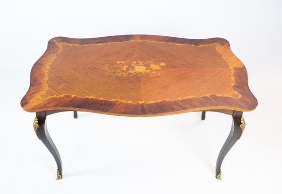 Rococo Rosewood Marquetry Coffee Table, 1930s-UY-1427412