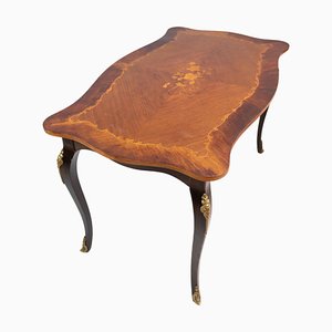 Rococo Rosewood Marquetry Coffee Table, 1930s-UY-1427412