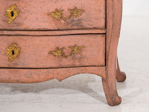 Rococo Secretaire in Original Paint and Hardware, 1710