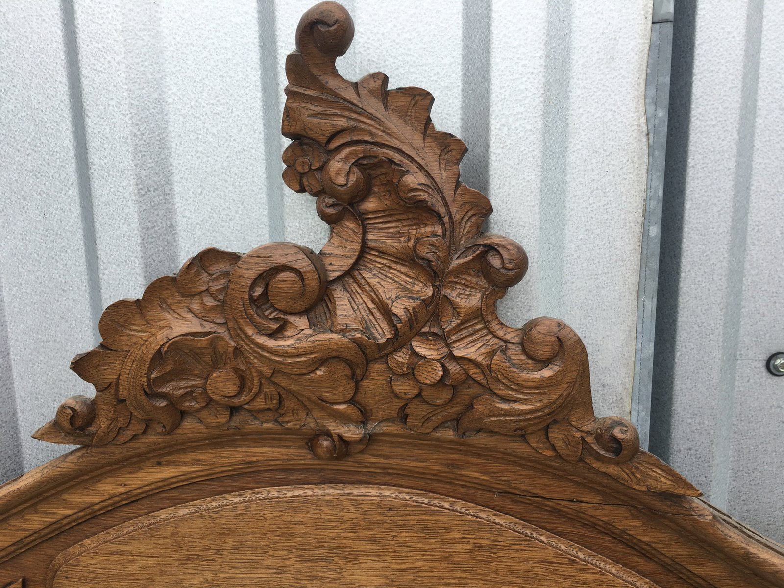 Rococo Style Carved Oak Mirror, 1920s