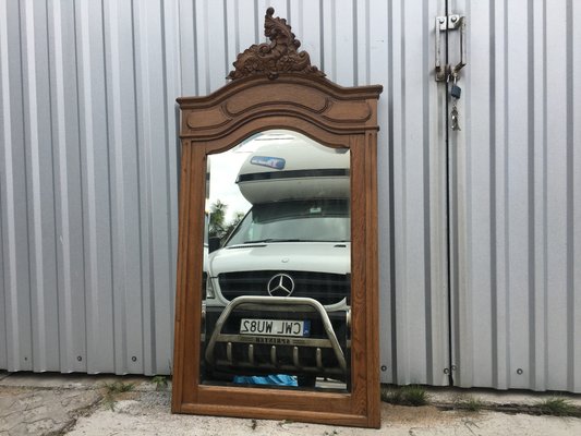 Rococo Style Carved Oak Mirror, 1920s-WQQ-695001