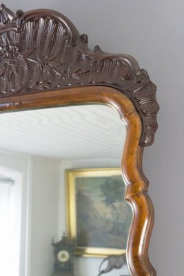 Rococo Style Carved Wooden Mirror, 1930s-KEG-711658