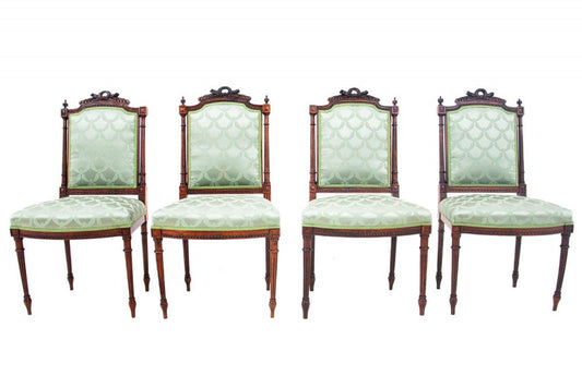 Rococo Style Chairs, France, Set of 4