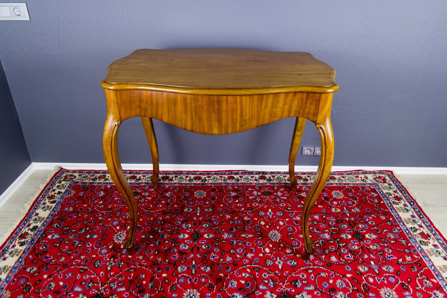 Rococo Style French Walnut Dining Table, 1930s