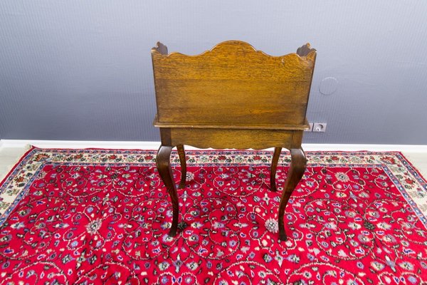 Rococo Style Oak Nightstand or Side Table, 1930s-KEG-887619