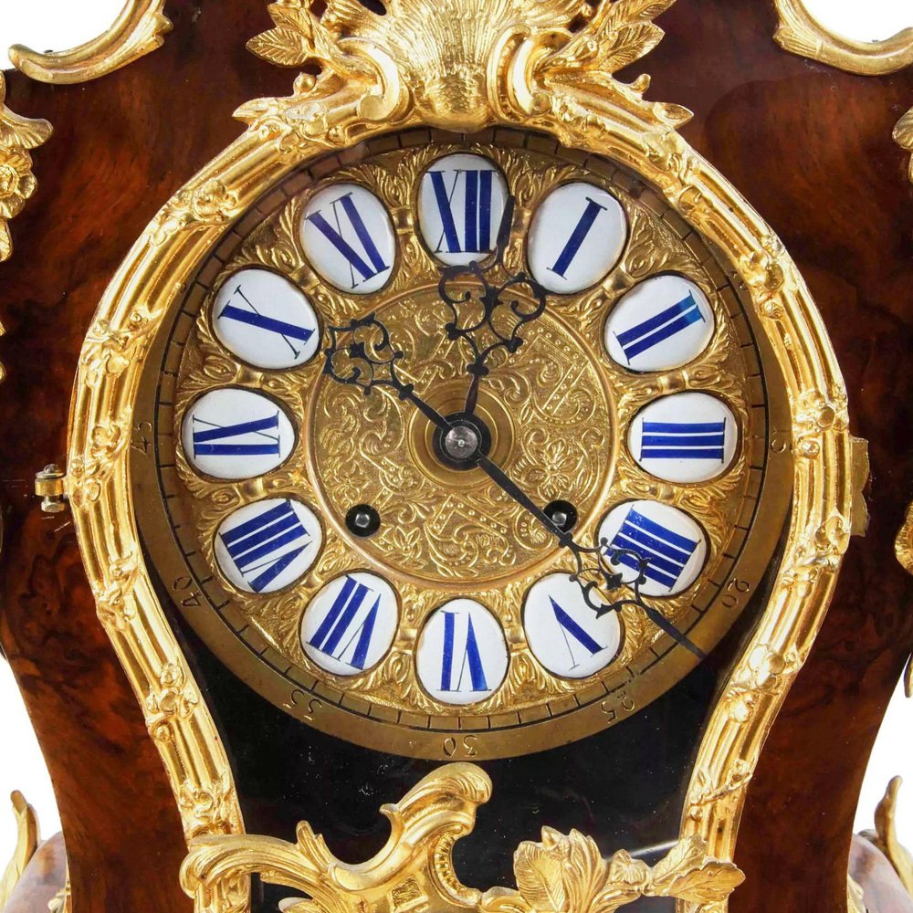 Rococo Style Wall Clock with Console, 1800s