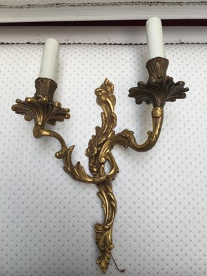 Rococo Style Wall Sconce, 1950s