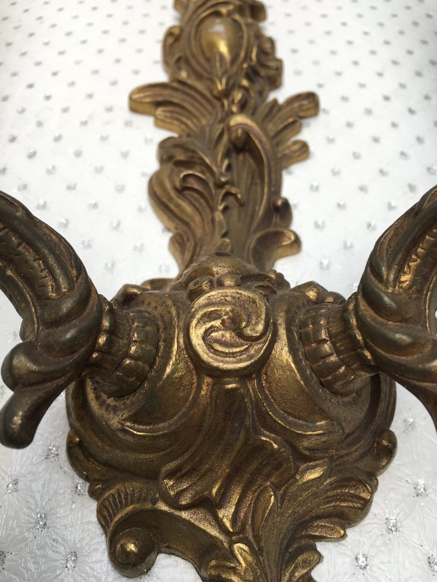 Rococo Style Wall Sconce, 1950s