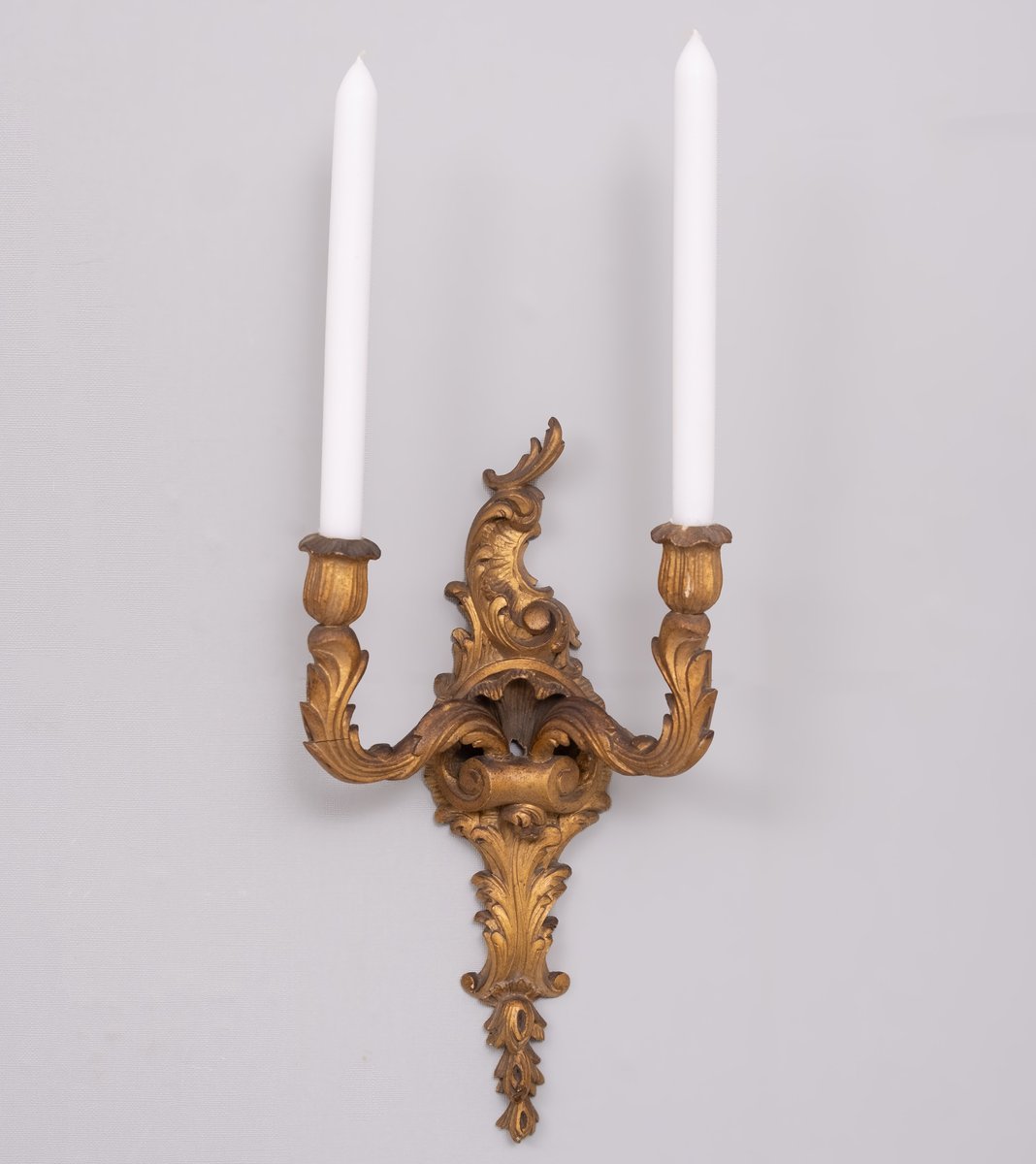 Rococo Wall Candleholders, 1920s, Set of 2