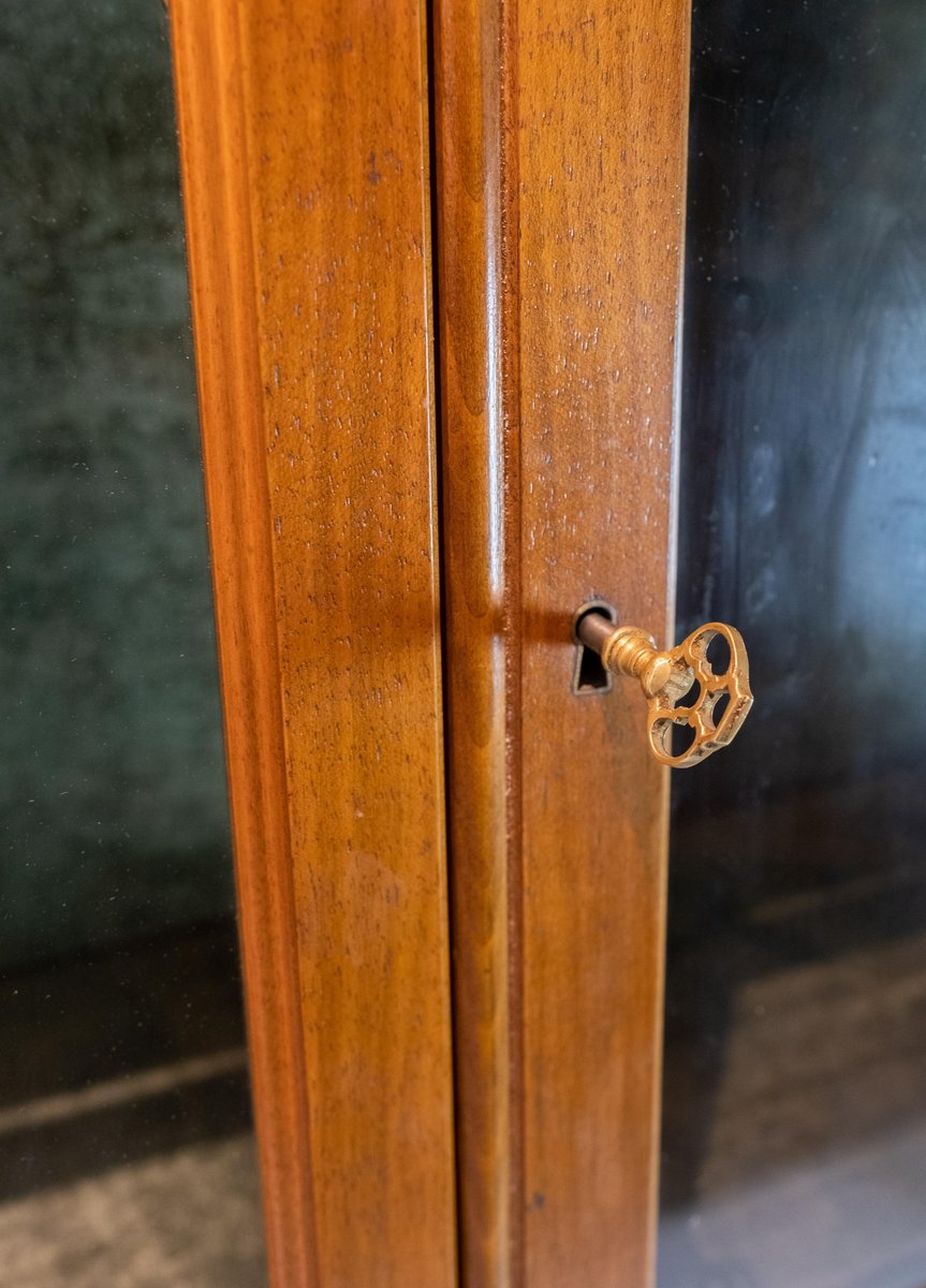 Rococo Walnut and Glass Cabinet, 1910