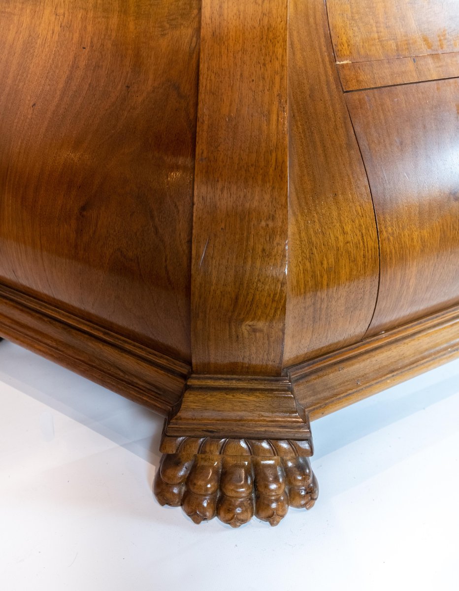 Rococo Walnut and Glass Cabinet, 1910