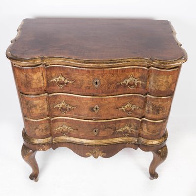 Rococo Walnut Chest of Drawers, 1780s-UY-1000689