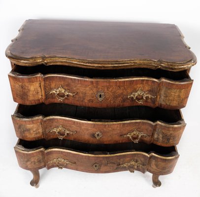 Rococo Walnut Chest of Drawers, 1780s-UY-1000689