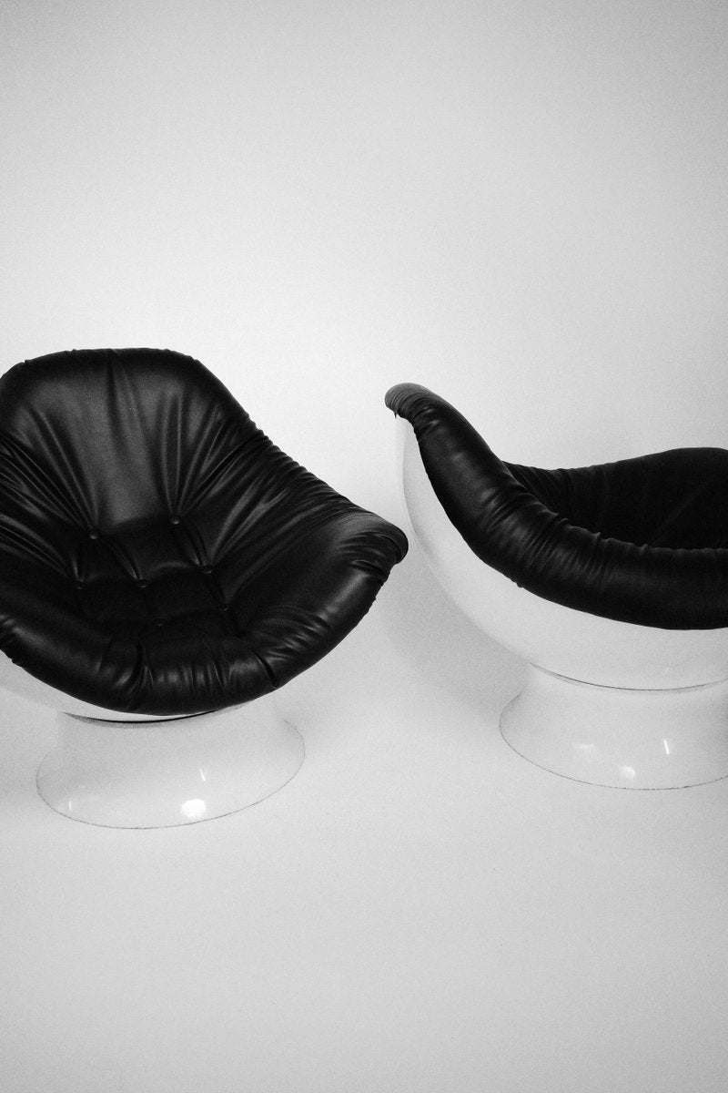 Rodica Easy Lounge Chairs by Mario Brunu for Comfort, 1960s, Set of 2