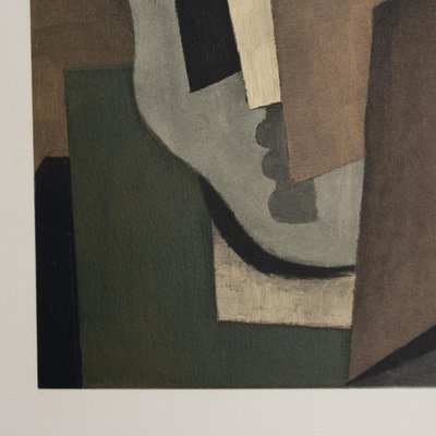 Roger de la Fresnaye, Visage, 1968, Lithograph, Framed-WM-1377915