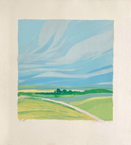 Roger Muhl, La plaine d'Alsace, 1980, Lithograph on Wove Paper