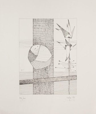 Rolando Persi, Composition, Etching, 1973-ZCI-871661