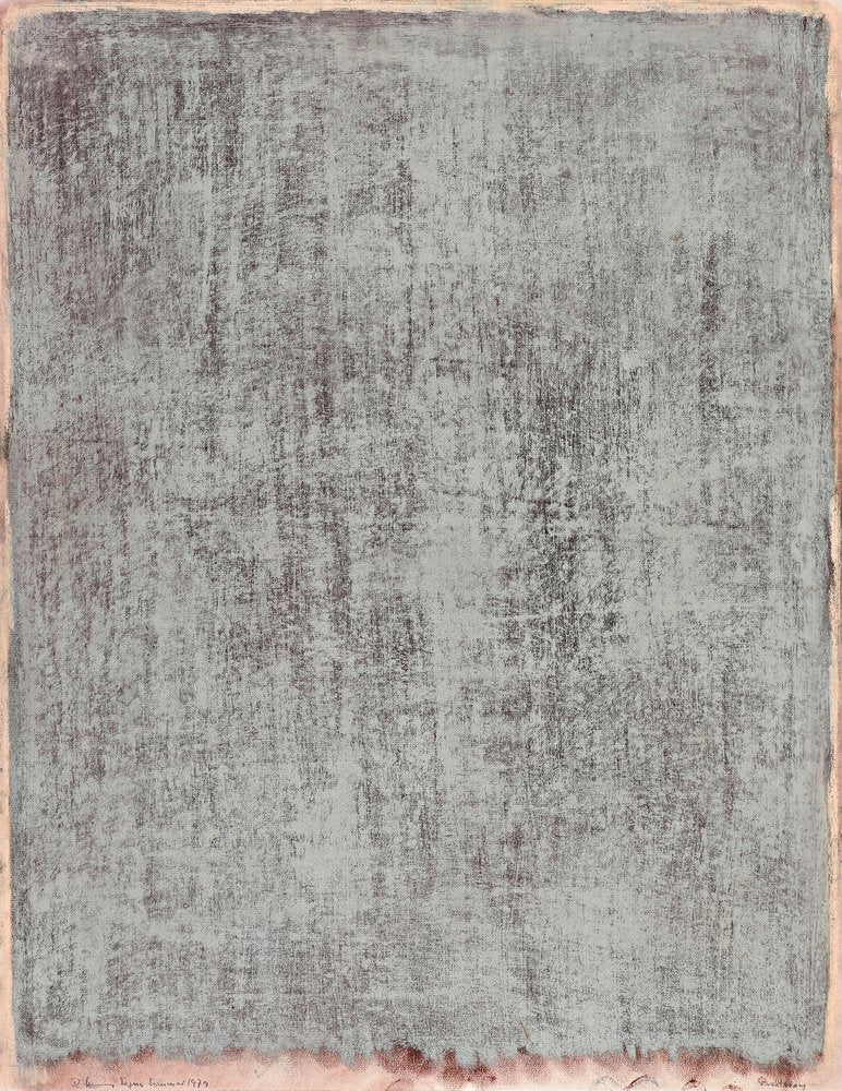 Rolf Hans, "Struktur grau", 1979, Pastel Chalk