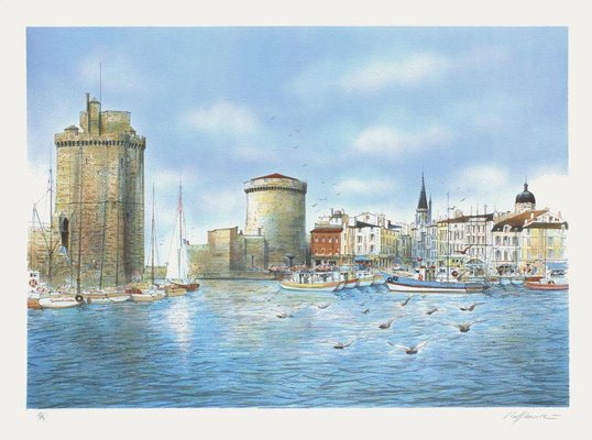 Rolf Rafflewski, La Rochelle, 1986, Lithograph on Arches Paper-FMZ-1105055