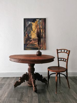 Rollable Dining Table, Germany, 1890s-FW-1770363