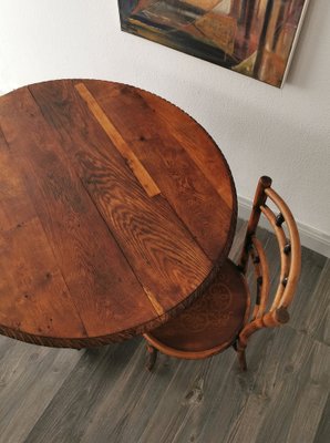 Rollable Dining Table, Germany, 1890s-FW-1770363