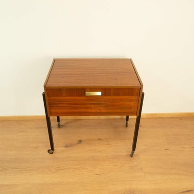 Rollable Sewing Box in Walnut and Beech, 1960s-PRK-2004533