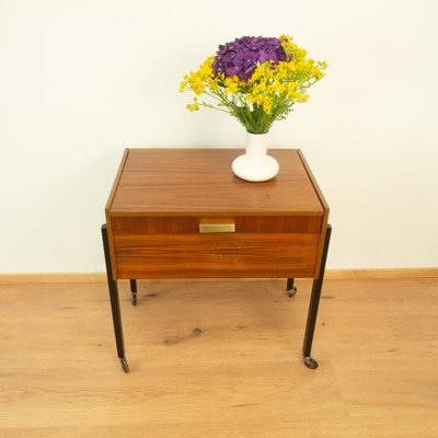 Rollable Sewing Box in Walnut and Beech, 1960s-PRK-2004533