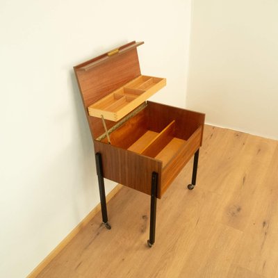 Rollable Sewing Box in Walnut and Beech, 1960s-PRK-2004533