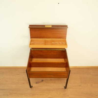 Rollable Sewing Box in Walnut and Beech, 1960s-PRK-2004533